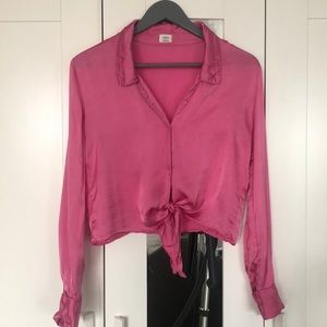 Aritzia Pink Blouse